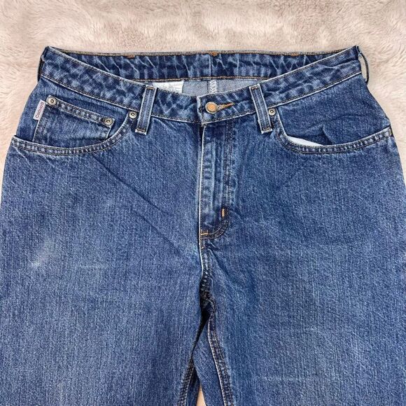 Carhartt Jeans Womens Size 10x30 Straight Leg Cotton Measures 30x30 - Picture 2 of 9